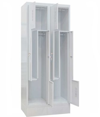 Шкаф для одежды металлический ШОМ-Г-400/2-4