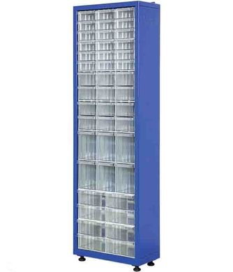 Односторонний металлический шкаф с пластиковыми ящиками TMD-120-118