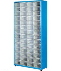 Односторонний металлический шкаф с пластиковыми ящиками TMD-501