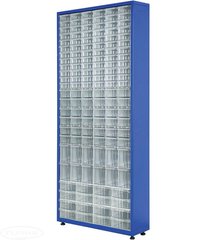 Односторонний металлический шкаф с пластиковыми ящиками TMD-120-6S