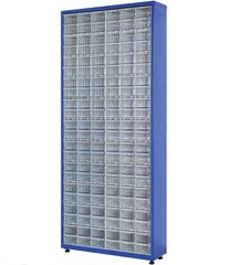Односторонний металлический шкаф с пластиковыми ящиками TMD-120-6